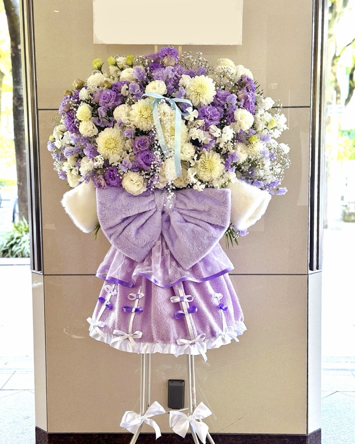 名古屋のフラスタ制作例6｜推し活・ライブのフラワースタンド（スタンド花）